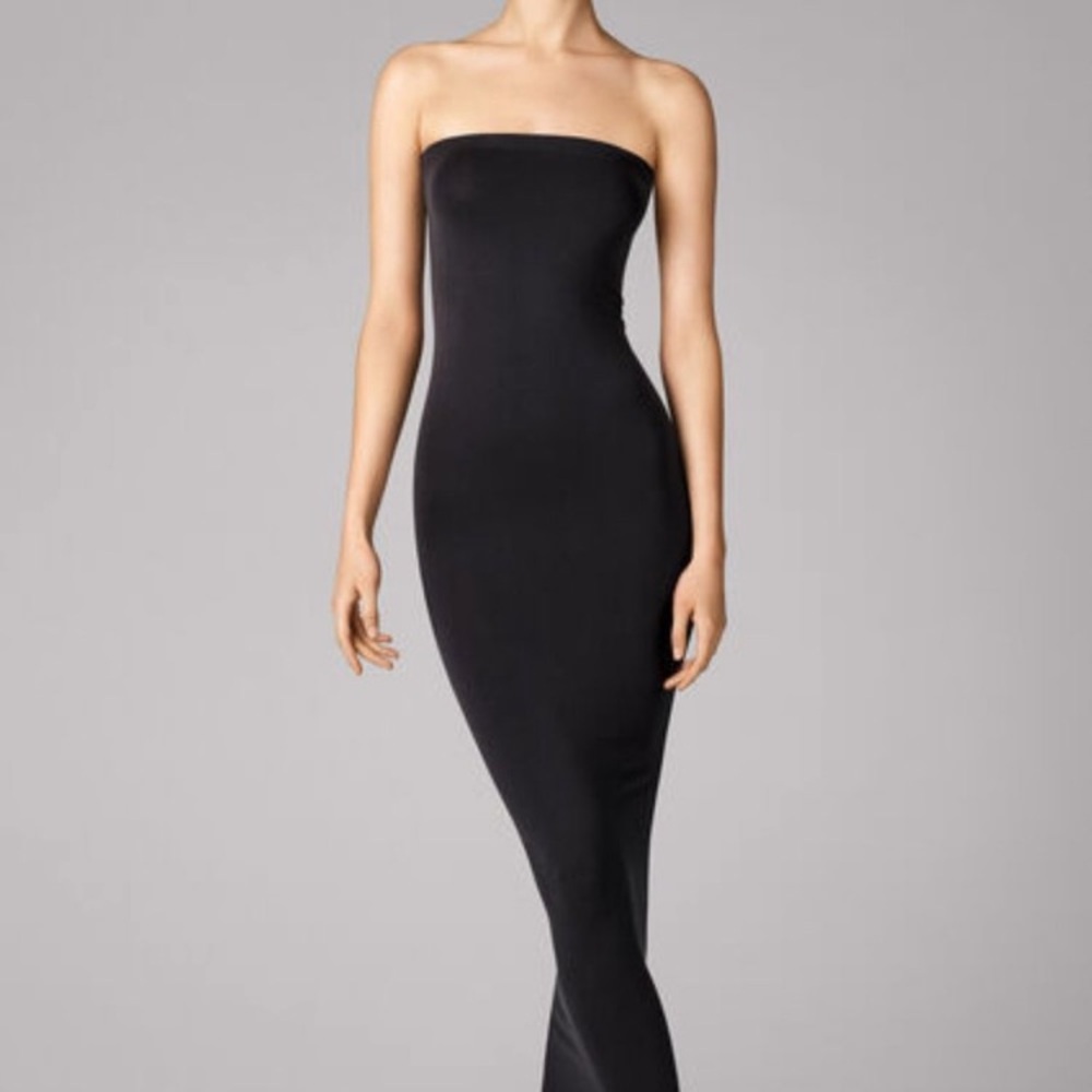 Wolford Fatal Dress Black Metallic Shine XS